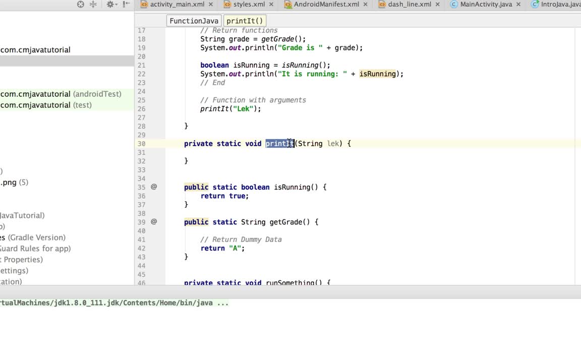 Java Programming  6#:  Function  Argument
