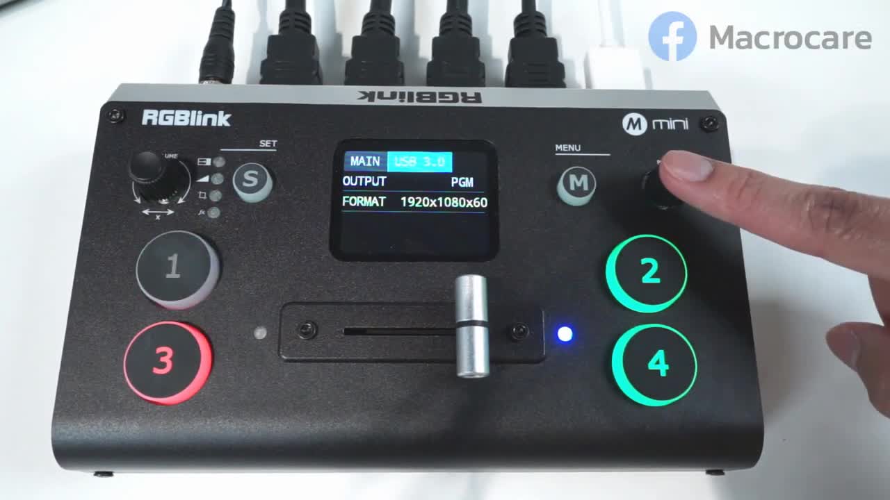 EP.2  M   :: RGBlink M MINI 4 CH HDMI Live Stream Switcher