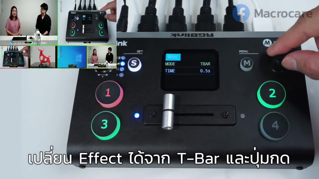 EP.3  Trasition effect, PIP :: RGBlink M MINI 4 CH HDMI Live Stream Switcher