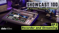 EP 3 : Recorder and Streaming | Showcast 100 4K All-in-one 4CH Touchscreen Switcher