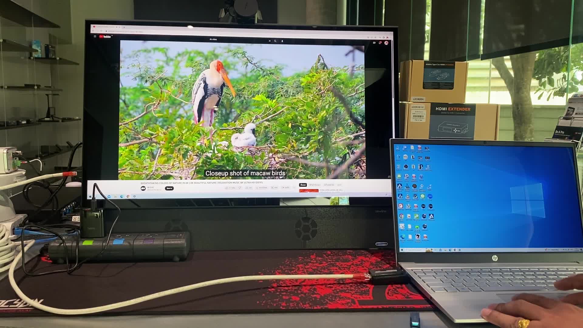 LKV-600H  : Type-C  to  HDMI  Extender 4K 60m