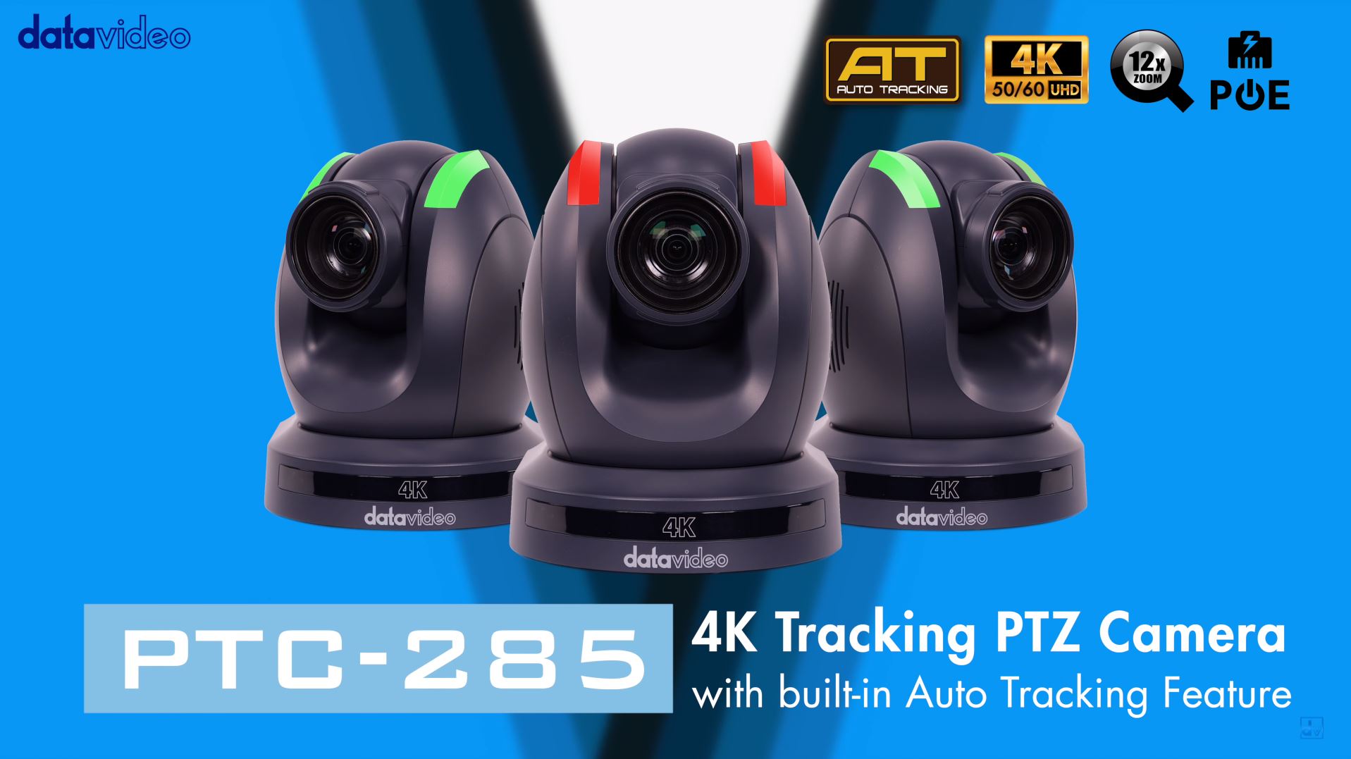 PTC-285 4K AI Auto Tracking PTZ Camera | Datavideo