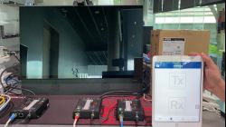 VE-8900 : ทดสอบการสลับตัวส่ง 2 ตัว ด้วย app iPad ผ่านระบบ Network