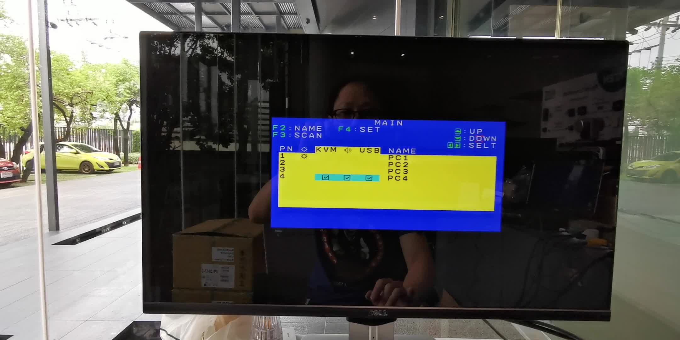 CS1716A หลัก ต่อกับ CS1734B *2 ตัว ที่ Input 1+2