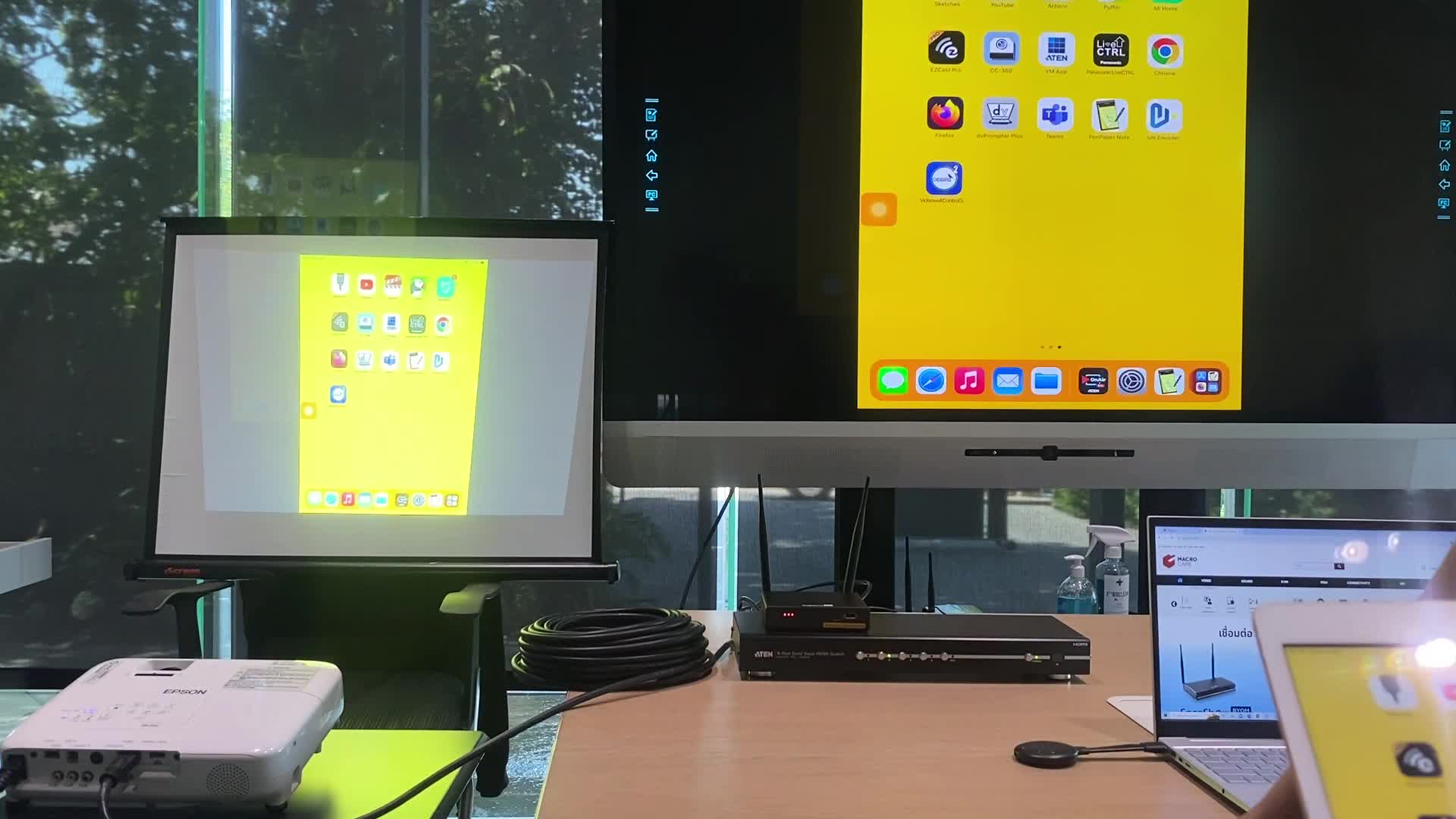 VS482+MS042+2L7D20H : ทดสอบกับ Projector ดูว่าภาพยังออกปกติหรือไม่