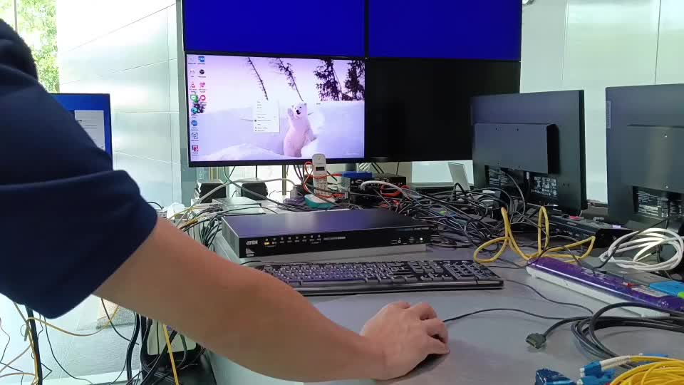 PC (HDMI+USB)  @ 2  = > FE-4K120TO/RO @ 2 SET  => CS1798 => CONSOLE ดูว่า ภาพ และ USB KBM   ใช้งาานได้ปกติ คุม  PC INPUT