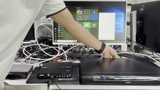 KN1108VA+KA8280 : ทดสอบการเชื่อมต่อสายLANตรงและnetwork