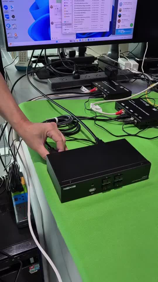 FE4K120To-RO ขยายระยะทางฝั่ง Server มาเข้า KVM รุ่น MR804 สามารถใช้งาน เมาส์ คีร์บอร์�...