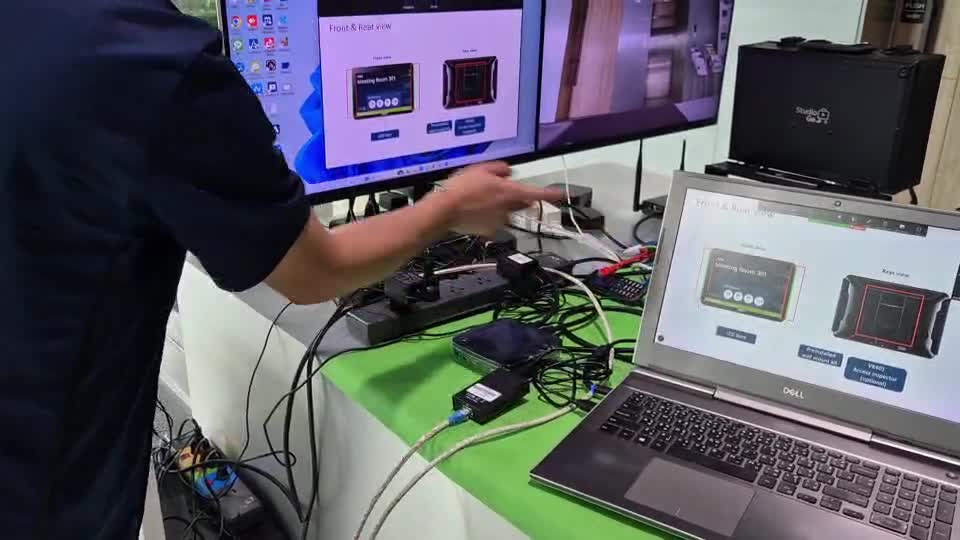 ขยายระยะทาง USB ระยะ 40ม ด้วย EUT5020 เพื่อใช้คีร์บอร์ดควบคุม PPT