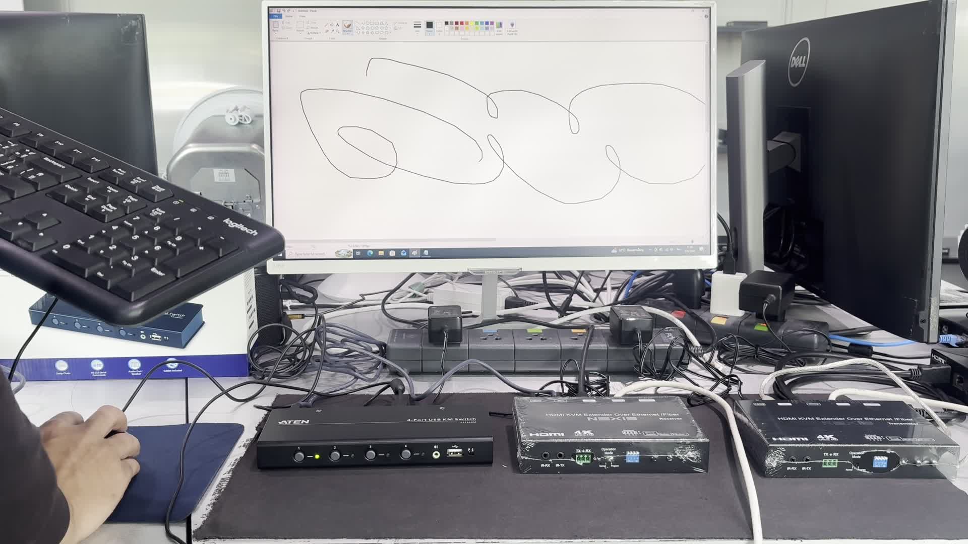 CS724KM+FE-4K120 : ทดสอบใช้งานร่วมกันในส่วนของ USB